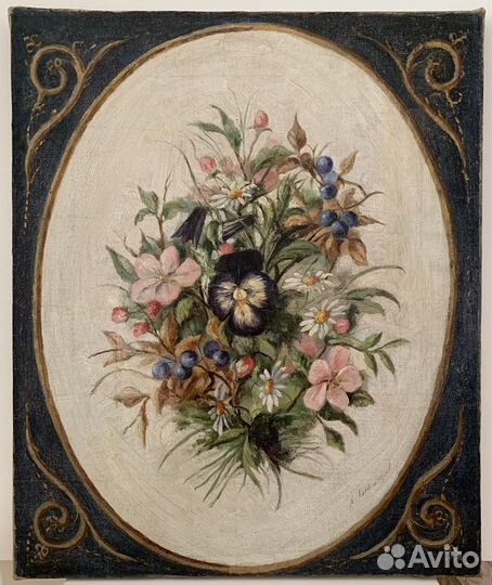 Антикварная картина М.А.Александров 1880