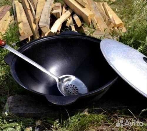 Чугунный казан 10л Узбекский