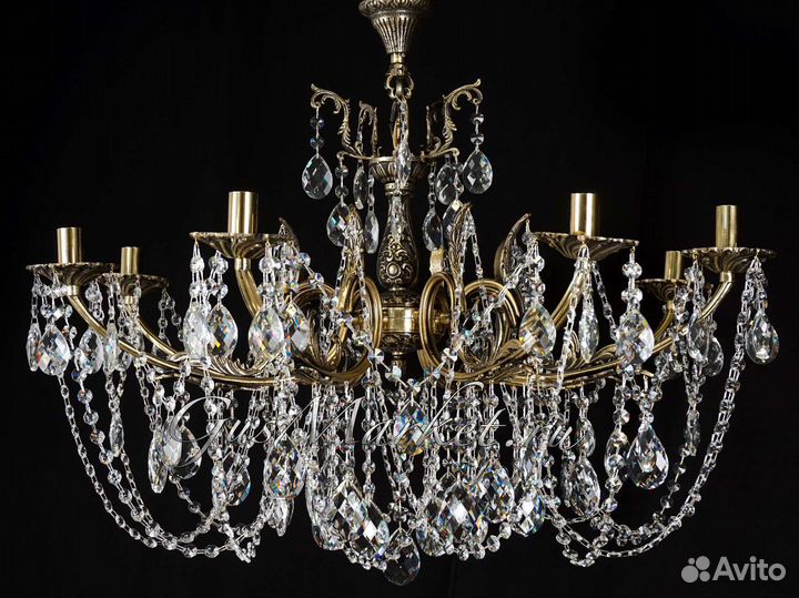 Хрустальная люстра Бронза 