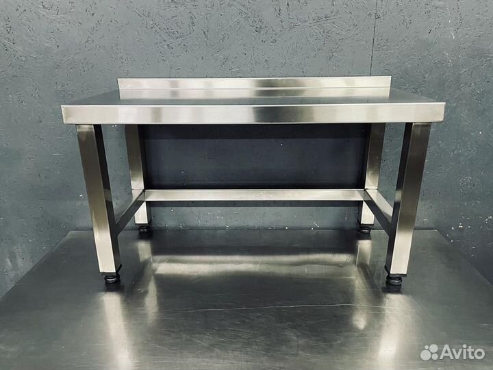 Полка настольная из нерж 80 см