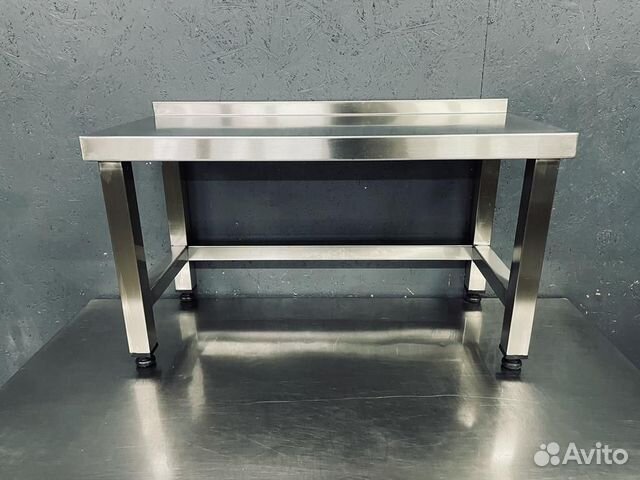 Полка настольная из нерж 80 см