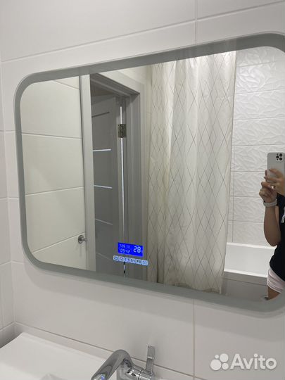 Зеркало с led подсветкой и радио бу