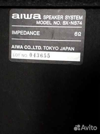 Колонки Aiwa SX-NS74