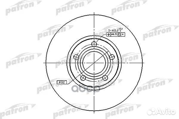 Диск торм.зад.audi 100 90-94, 100 avant 90-94
