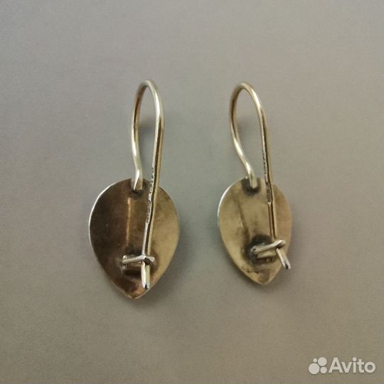 Серьги серебро 875