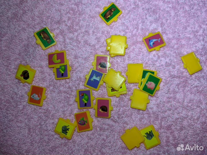 Настольная игра «Зверята по парам»