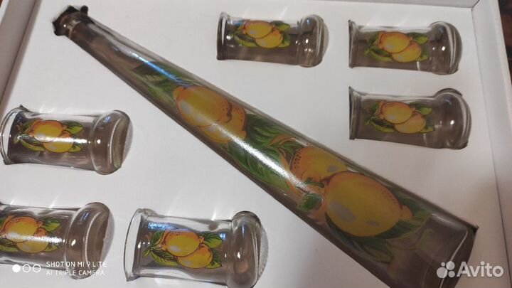 Набор рюмок и штоф для Limonchello (лимонный ликер