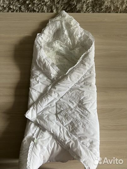 Детское одеяло конверт на выписку для девочки