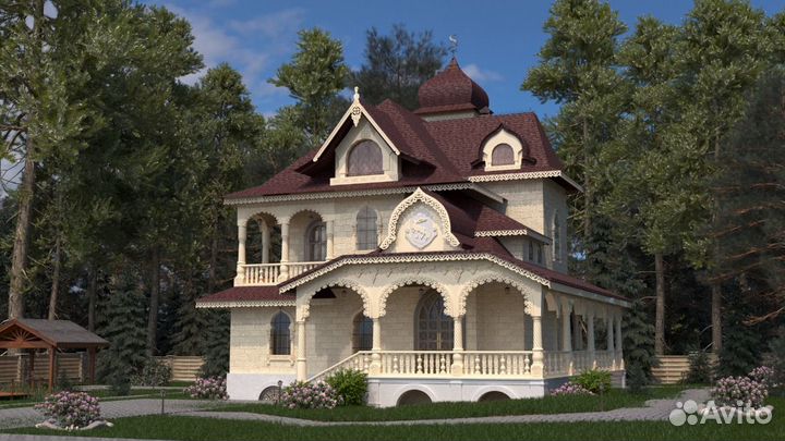 Готовый проект усадьб из газобетонного блока 220м2