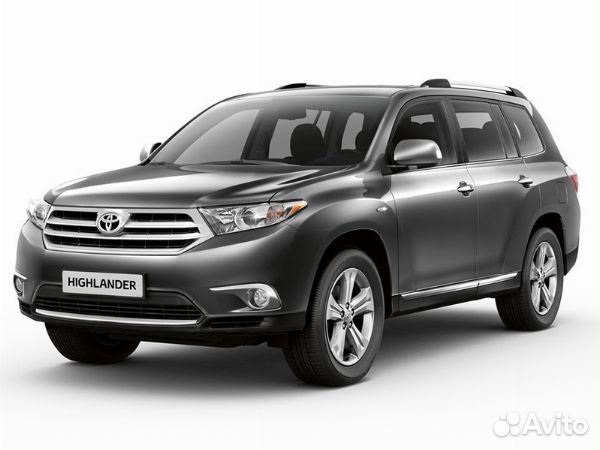 Полотно зеркала Toyota Highlander 07-13 (Справа/ Обогрев)