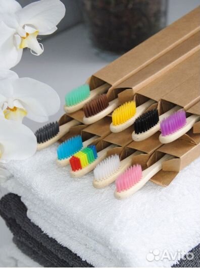 Зубные щетки бамбуковые мягкие