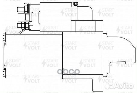 Стартер для а/м Hyundai H-1/Starex (07) 2.5CRD