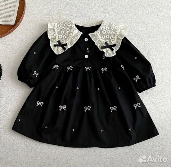 Черное платье на девочку 80