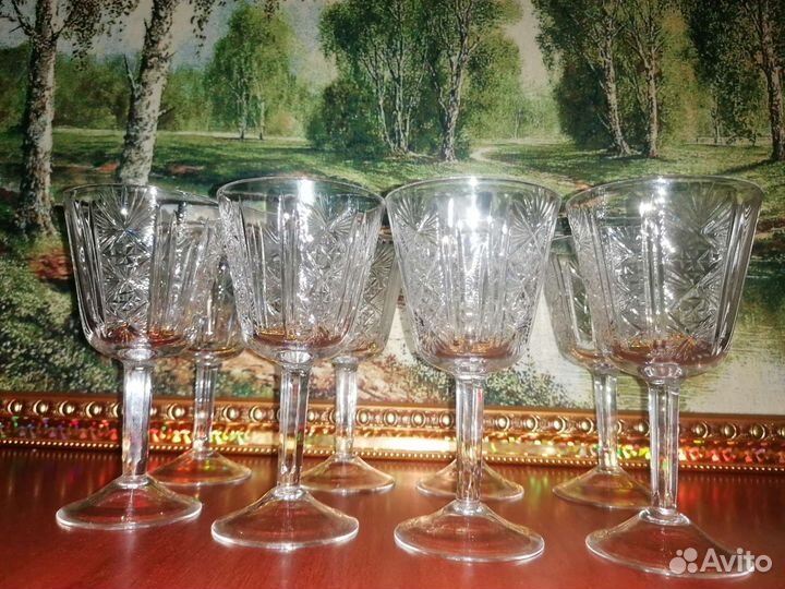 Фужеры хрустальные СССР