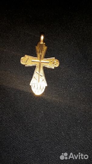 Старинный крест золотой 1884 г. 56 проба