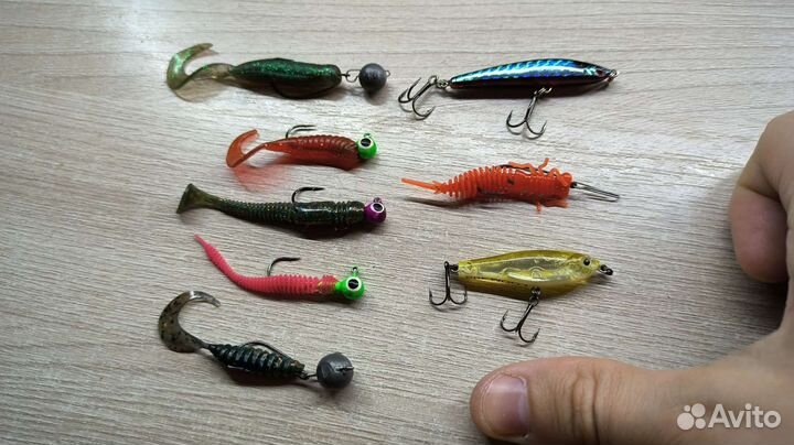 Силиконовые приманки для микроджига