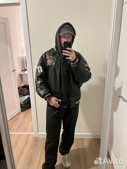 Кожаная куртка мужская