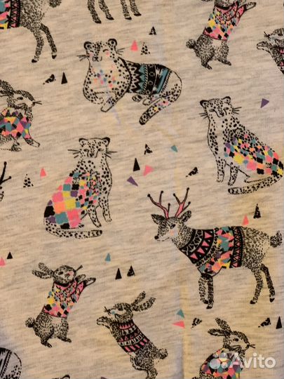 Свитшот серый с принтом