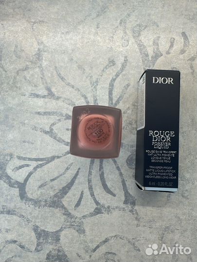 Матовая помада rouge dior forever liquid 100