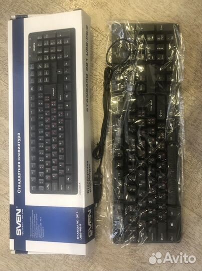 Продам клавиатуру sven Standard 301 Black USB+PS/2