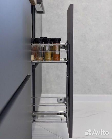 Кухня угловая мокрый асфальт