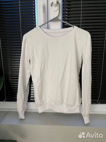 Кофта свишот белая белый