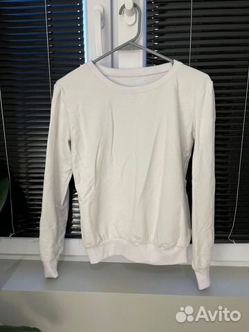 Кофта свишот белая белый