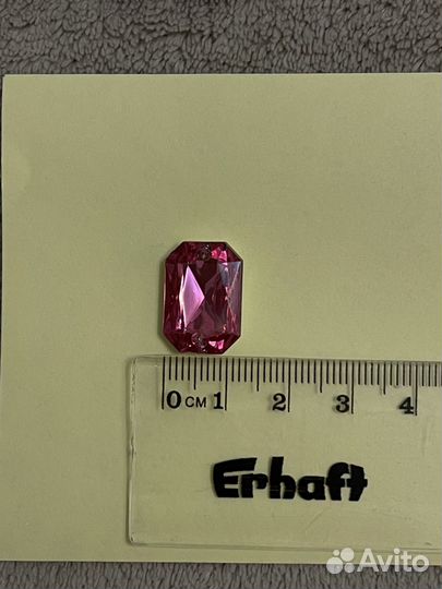 Стразы розовые пришивные 45 шт