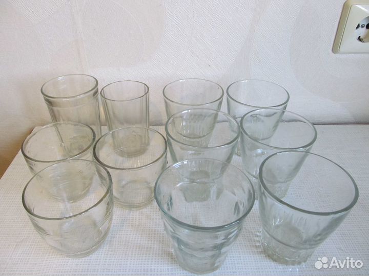 Стаканы лафитники бокалы стекло фарфор