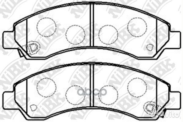 Колодки тормозные дисковые перед PN0502 NiBK