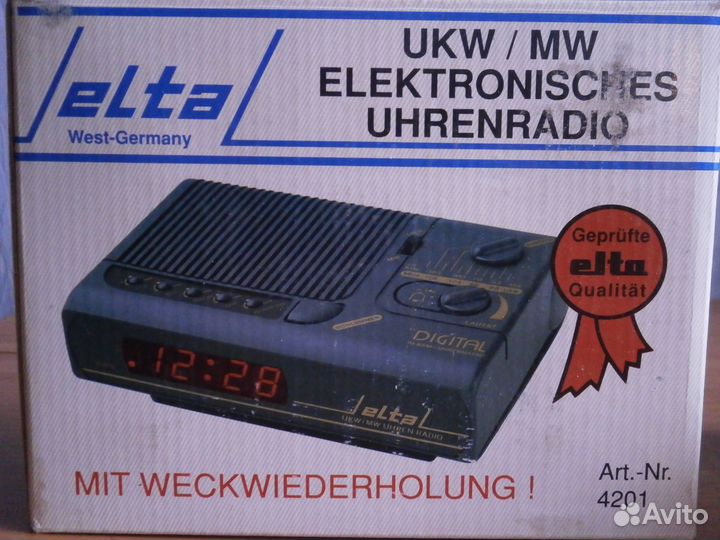 Часы-радио с будильником Elta 4201, Германия