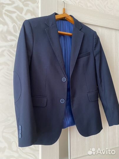 Школьный костюм для мальчика 146 синий