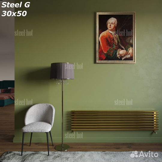 Трубчатые дизайнерские радиаторы Steel Hot G 30x50