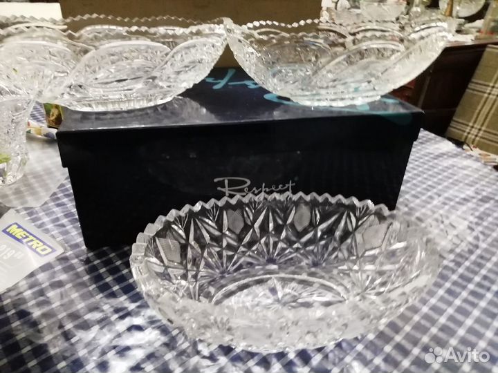 Хрустальная парная посуда