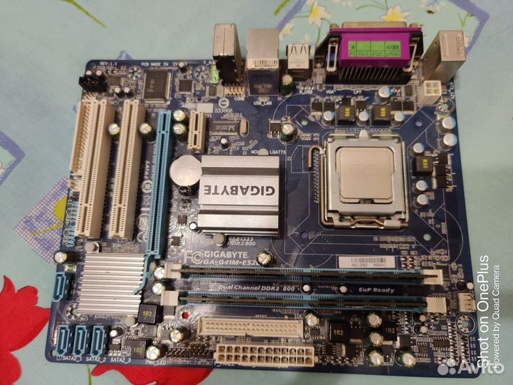 Комплект GA-G41M-ES2L+core 2 quad