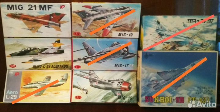 Сборные модели самолетов 1:72 Fujimi, KP, Airfix