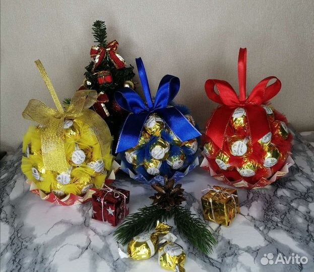 Шар из конфет