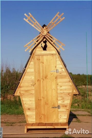 Дачный туалет деревянный HAT120