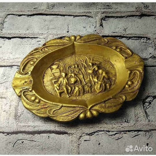 Пепельница Винтажная Бронзовая