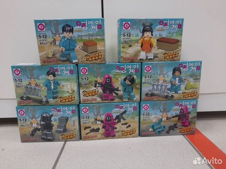 Игра в кальмара фигурки Лего