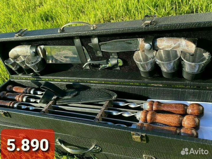 Шашлычный набор подарочный набор шампуров