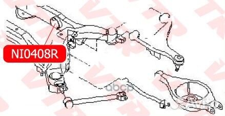 Сайлентблок балки задней подвески NI0408R VTR