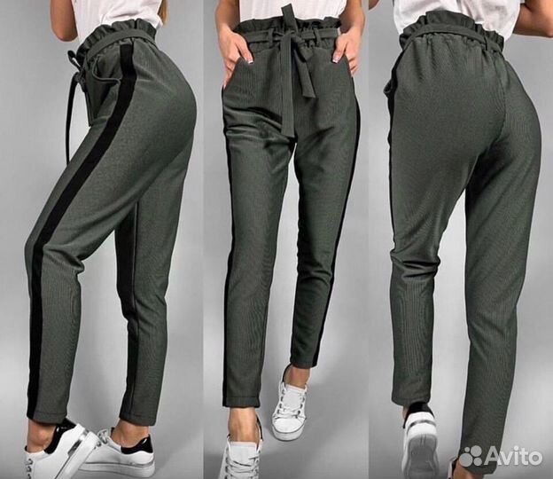 Трикотажные штаны женские брюки новые