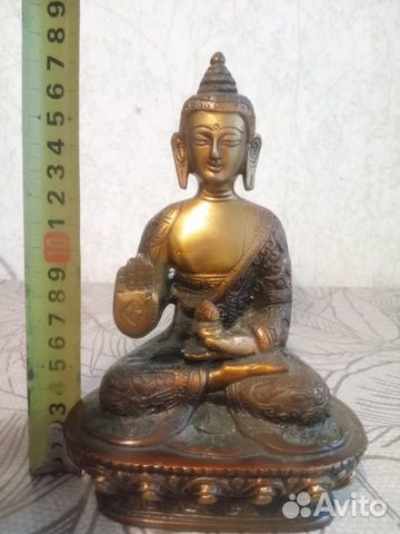 Будда Медицины. латунь. 17 см