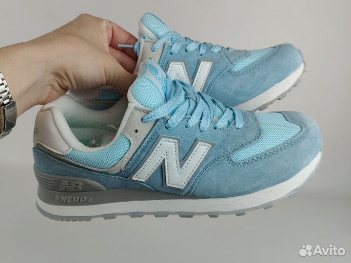 Кроссовки new balance 574 замша