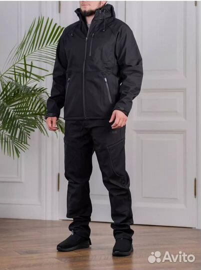 Костюм softshell 5.11 демисезонный чёрный