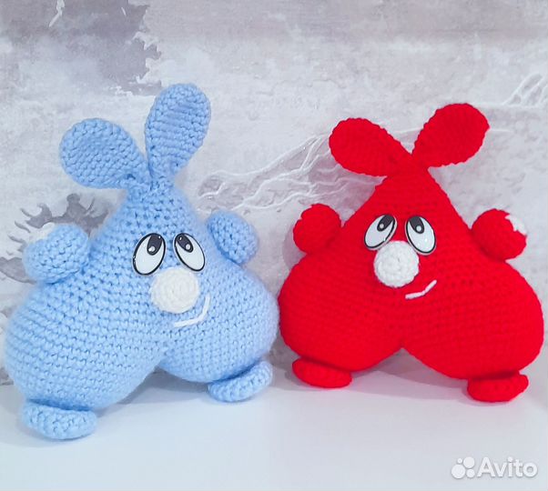 Зайка валентинка