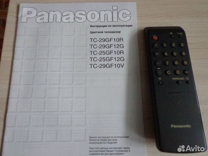 Руководство по эксплуатации к телевизору Panasonic