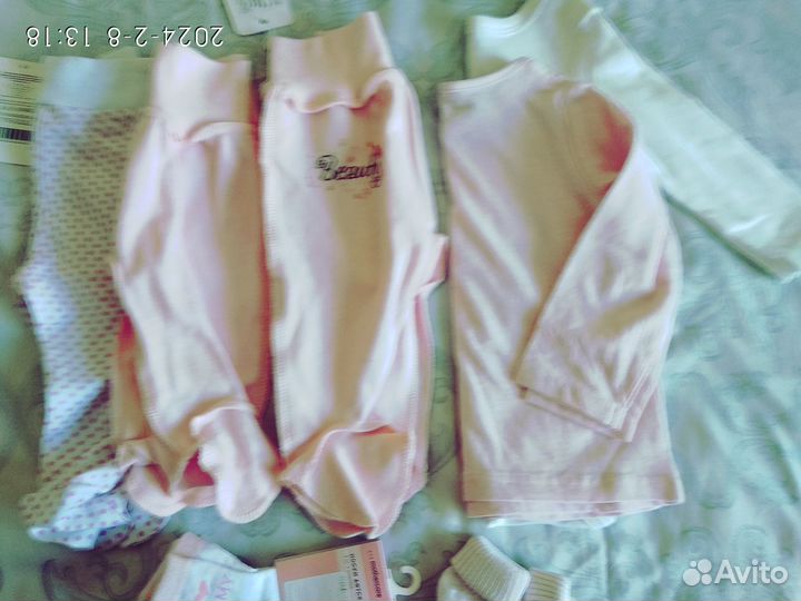 Новые вещи для девочки пакетом от 0 до года