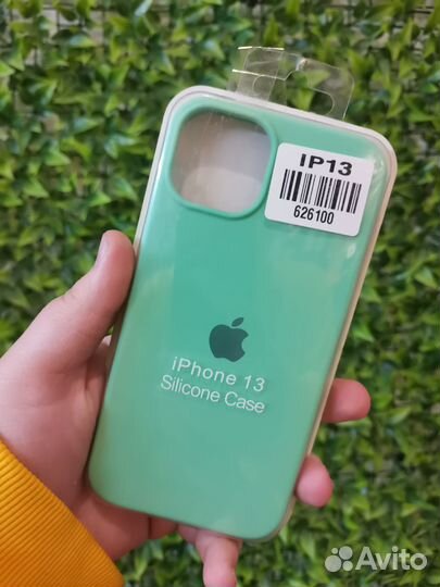 Чехол Silicone Case iPhone 13 (Soft Green)